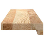 Davanzali 2 pz Legno Massello di Rovere Non Trattati 70x15x2 cm