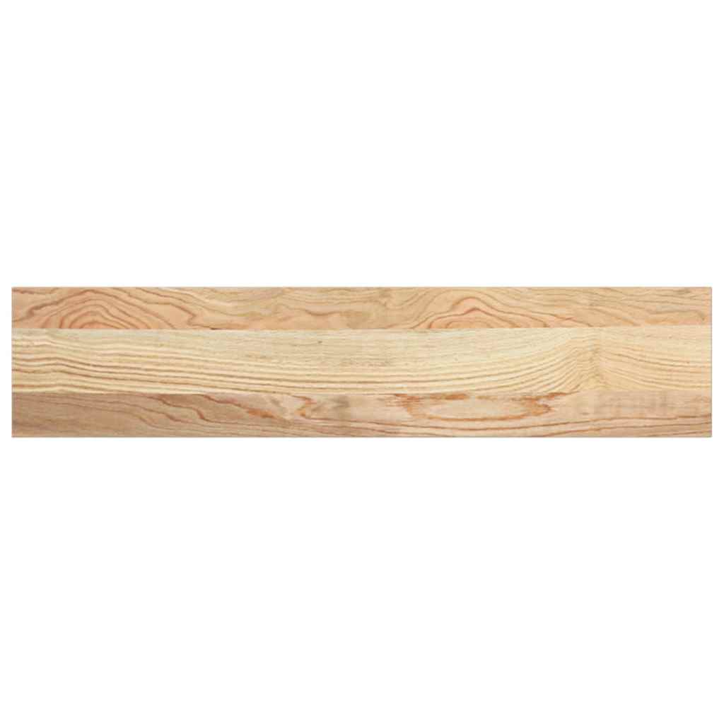 Davanzali 2 pz Legno Massello di Rovere Non Trattati 70x15x2 cm