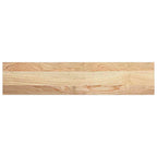Davanzali 2 pz Legno Massello di Rovere Non Trattati 70x15x2 cm