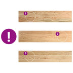 Davanzali 2 pz Legno Massello di Rovere Non Trattati 70x15x2 cm