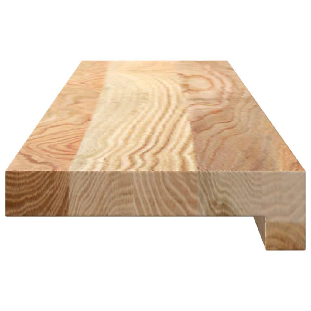 Davanzali in Legno Massello di Rovere 80x15x2 cm Non Trattati - Set 2 pz