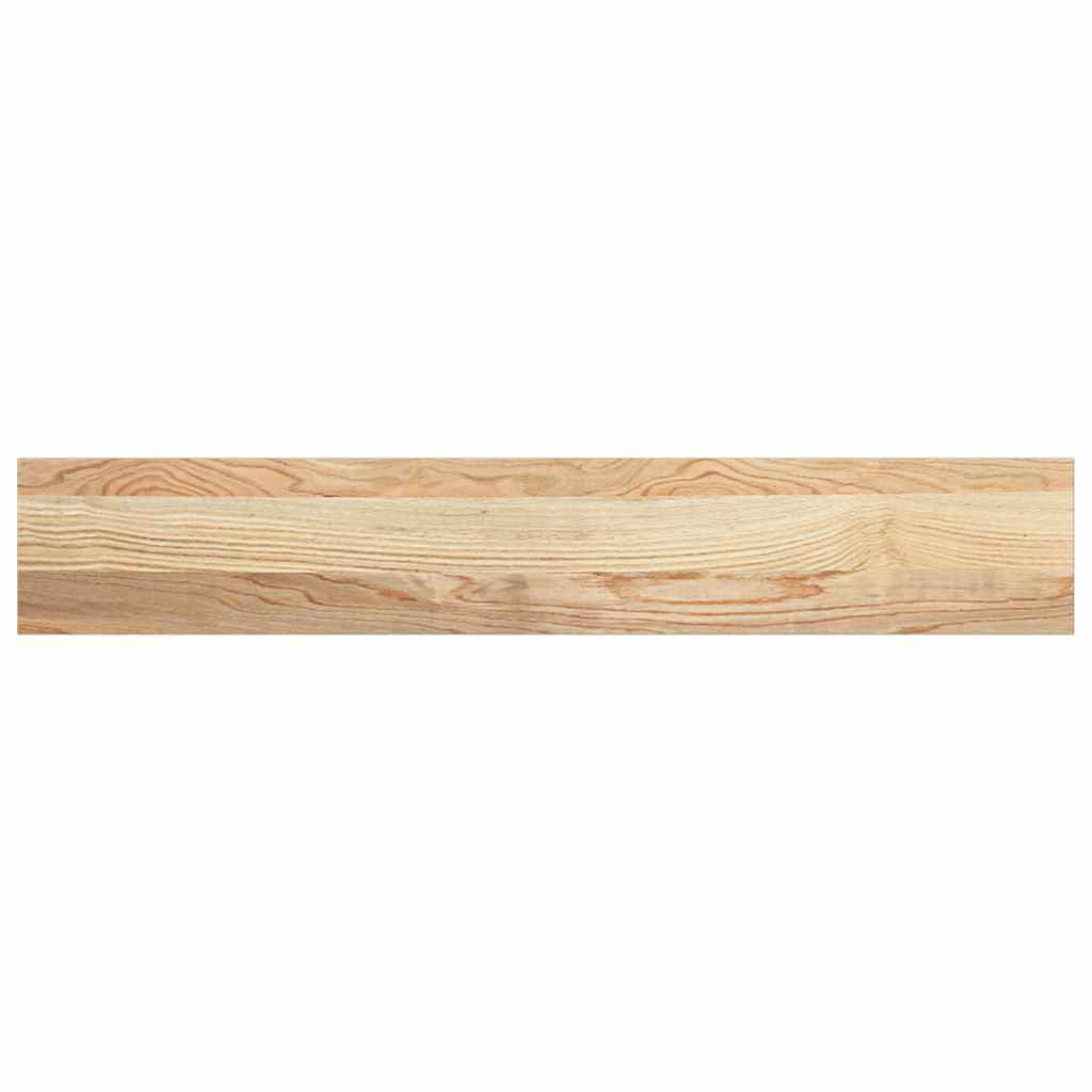 Davanzale Legno Massello Rovere 90x15x2 cm Non Trattato 2 Pezzi