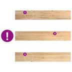 Davanzale Legno Massello Rovere 90x15x2 cm Non Trattato 2 Pezzi