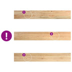 Davanzali 2 pz Legno Massello di Rovere Non Trattati 100x15x2cm