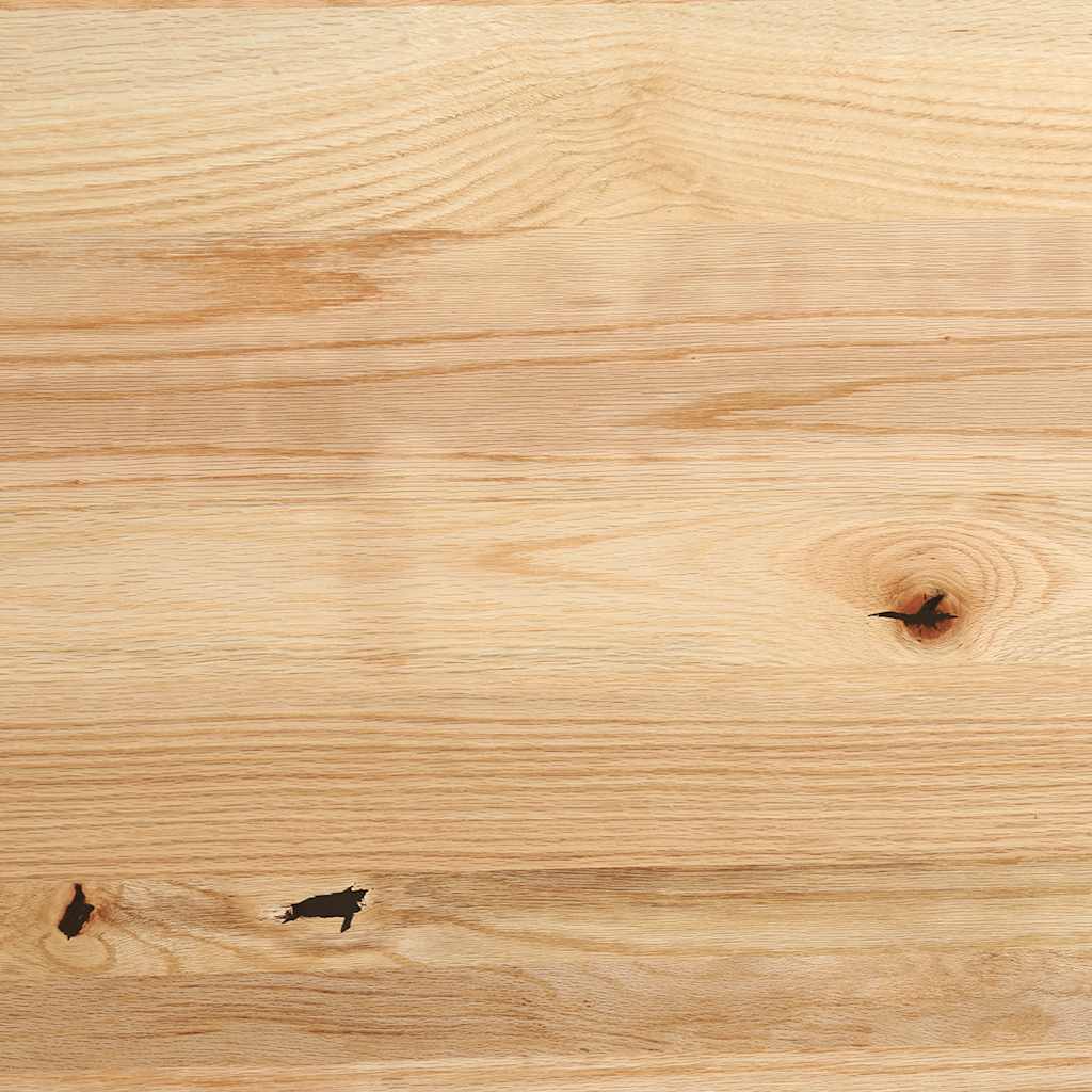 Davanzali 2 pz Legno Massello di Rovere Non Trattati 100x15x2cm
