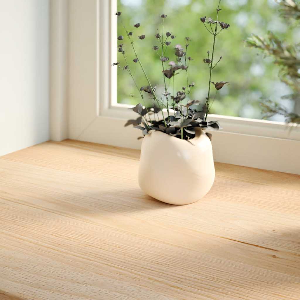 Davanzali in Legno Massello di Rovere Non Trattati 120x15x2 cm - Confezione da 2 Pezzi