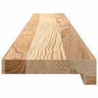 Davanzali in Legno Massello di Rovere Non Trattati 120x15x2 cm - Confezione da 2 Pezzi