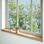 Davanzale in Legno Massello di Rovere 140x15x2 cm - Confezione 2 Pezzi Non Trattati