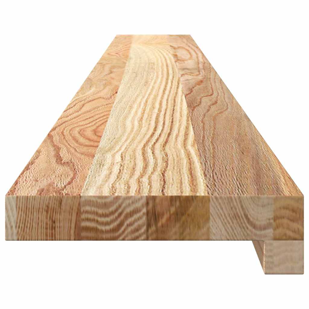 Davanzale in Legno Massello di Rovere 140x15x2 cm - Confezione 2 Pezzi Non Trattati