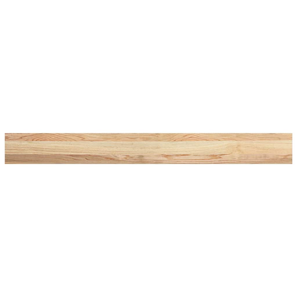 Davanzale in Legno Massello di Rovere 140x15x2 cm - Confezione 2 Pezzi Non Trattati