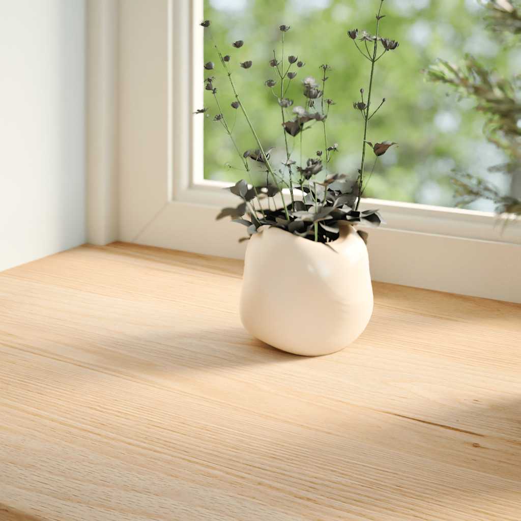 Davanzali in Legno Massello di Rovere 70x20x2 cm - Set da 2 Pezzi Non Trattati