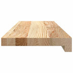 Davanzali in Legno Massello di Rovere 70x20x2 cm - Set da 2 Pezzi Non Trattati
