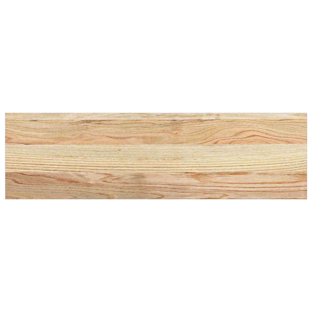 Davanzali in Legno Massello di Rovere 70x20x2 cm - Set da 2 Pezzi Non Trattati