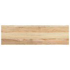 Davanzali in Legno Massello di Rovere 70x20x2 cm - Set da 2 Pezzi Non Trattati