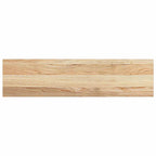 Davanzali 2 pz Legno Massello di Rovere Non Trattati 80x20x2 cm