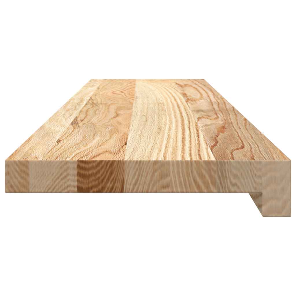 Davanzale in Legno Massello di Rovere 90x20x2 cm Non Trattato - Set 2 Pz