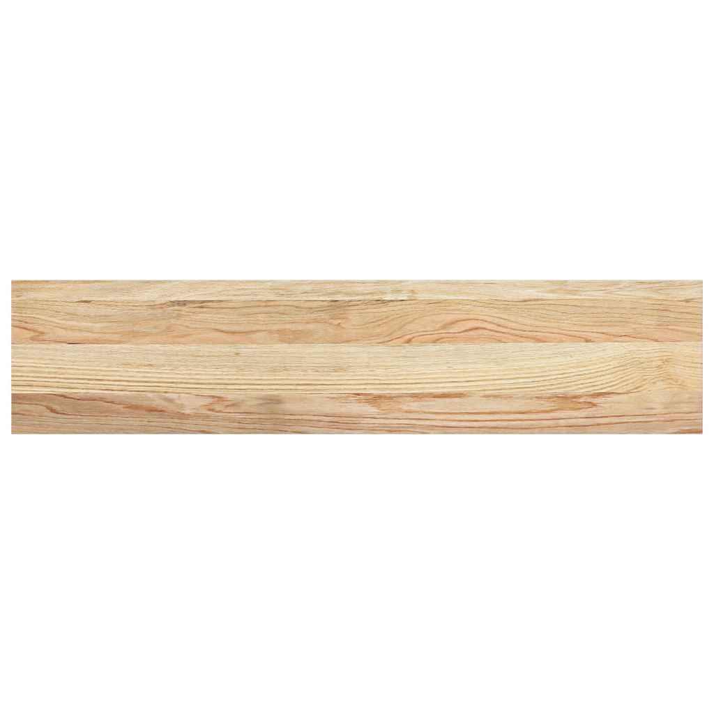 Davanzale in Legno Massello di Rovere 90x20x2 cm Non Trattato - Set 2 Pz