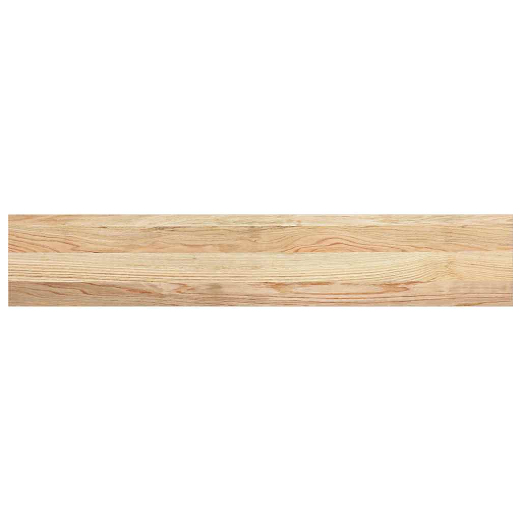 Davanzali 2 pz Legno Massello di Rovere Non Trattati 110x20x2cm