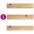 Davanzali 2 pz Legno Massello di Rovere Non Trattati 110x20x2cm