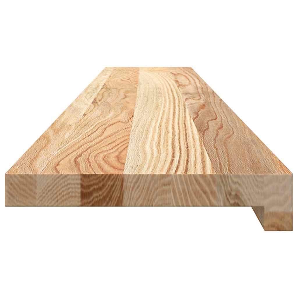 Davanzali 2 pz Non Trattati 120x20x2 cm Legno Massello di Rovere
