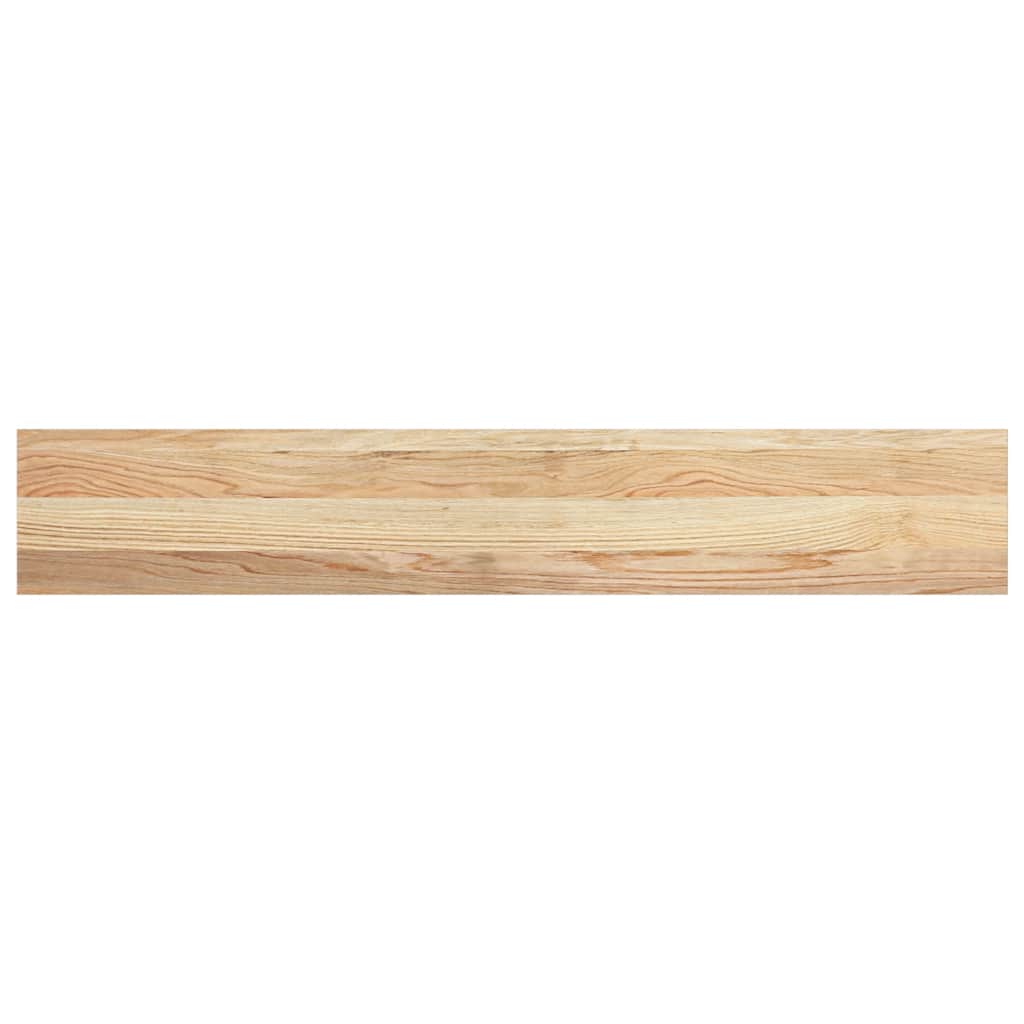Davanzali 2 pz Non Trattati 120x20x2 cm Legno Massello di Rovere