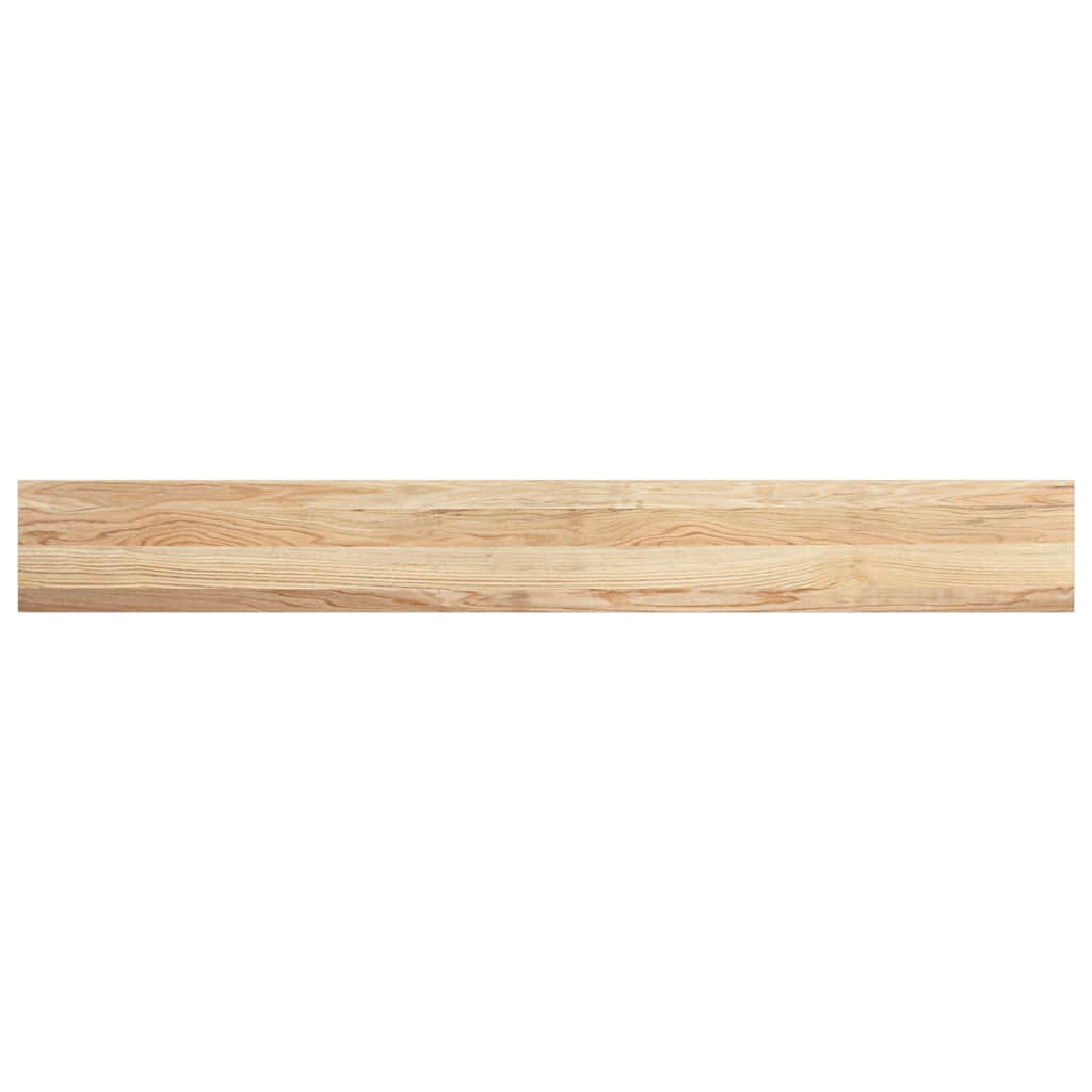 Davanzali 2 pz Non Trattati 160x20x2cm Legno Massello di Rovere