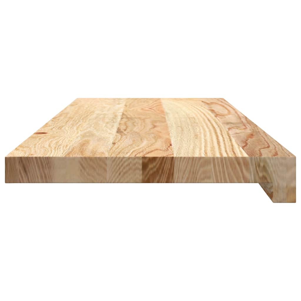 Davanzali 2 pz Non Trattati 70x25x2 cm Legno Massello di Rovere