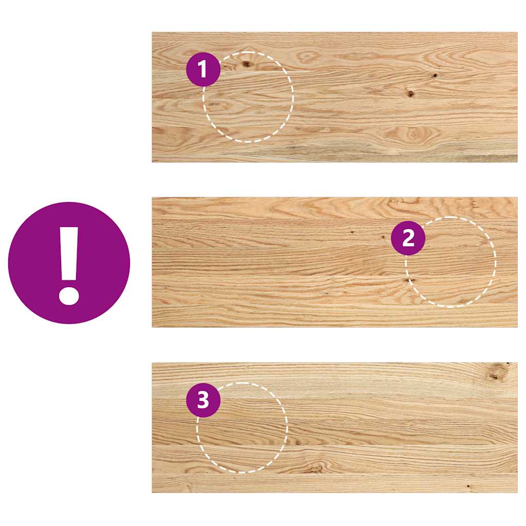 Davanzali 2 pz Non Trattati 70x25x2 cm Legno Massello di Rovere