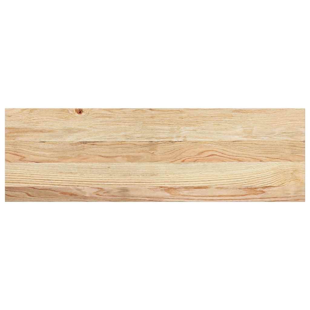 Davanzali 2 pz Non Trattati 80x25x2 cm Legno Massello di Rovere