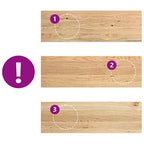 Davanzali 2 pz Non Trattati 80x25x2 cm Legno Massello di Rovere