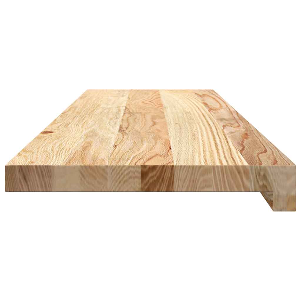 Davanzali 2 pz Non Trattati 90x25x2 cm Legno Massello di Rovere