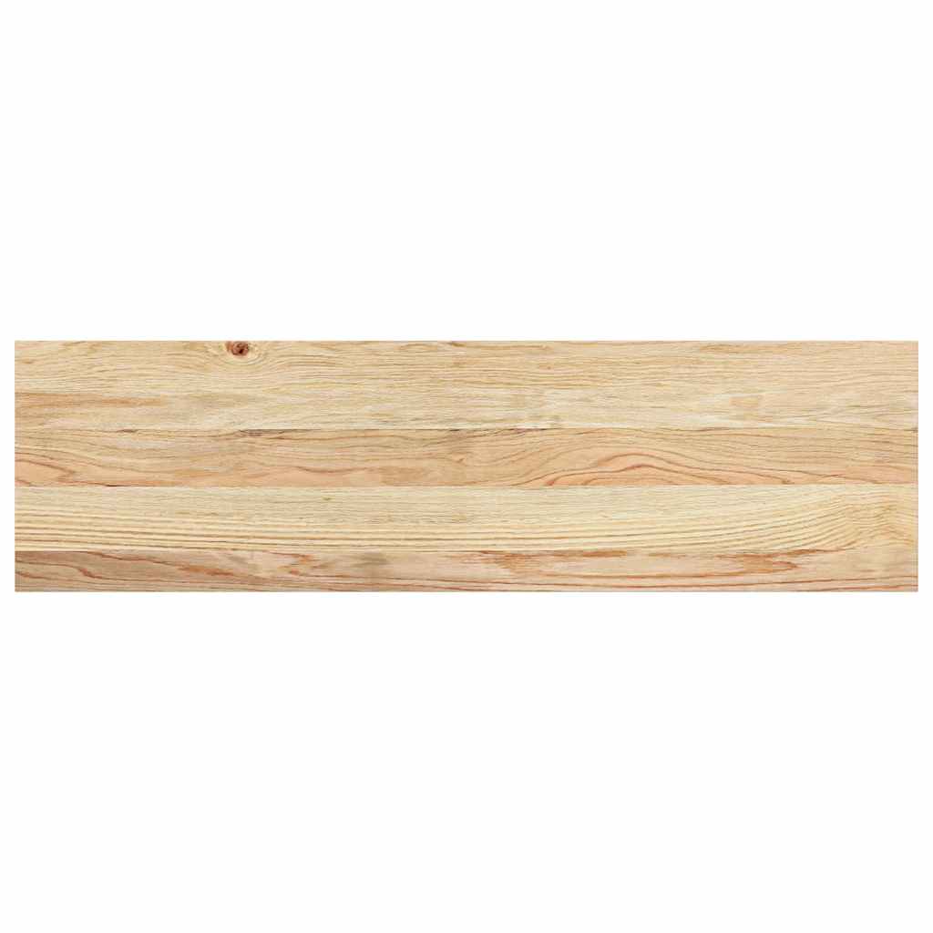 Davanzali 2 pz Non Trattati 90x25x2 cm Legno Massello di Rovere
