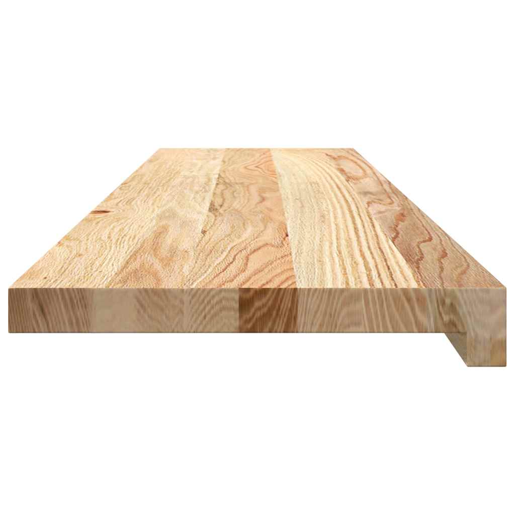 Davanzali in Legno Massello di Rovere Non Trattati 100x25x2 cm - Confezione da 2 Pezzi