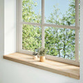 Davanzali in Legno Massello di Rovere 120x25x2cm - Set 2 Pezzi Non Trattati