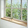 Davanzali in Legno Massello di Rovere 160x25x2 cm - Confezione da 2 Pezzi Non Trattati