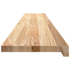 Davanzali in Legno Massello di Rovere 160x25x2 cm - Confezione da 2 Pezzi Non Trattati