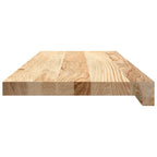 Davanzali 2 pezzi Legno Massello Rovere Non Trattati 70x30x2 cm