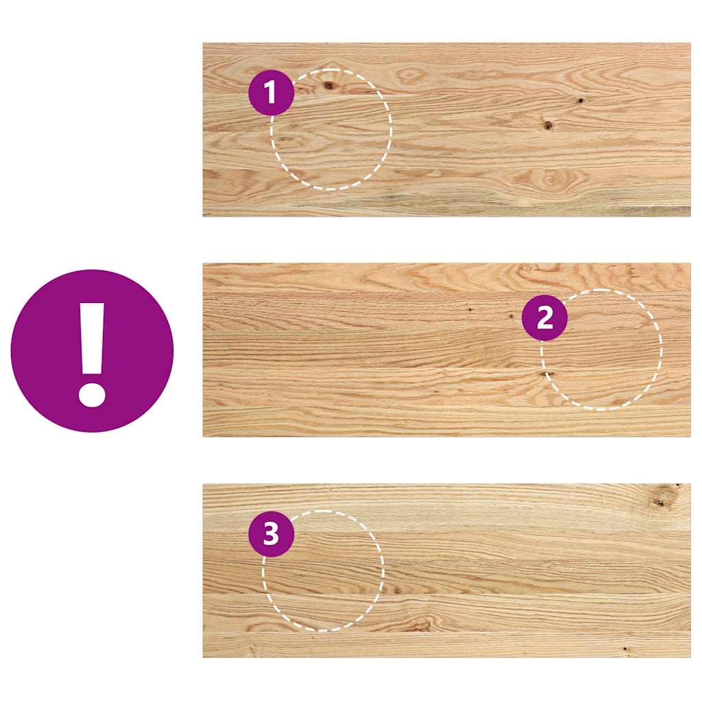 Davanzali 2 pezzi Legno Massello Rovere Non Trattati 70x30x2 cm