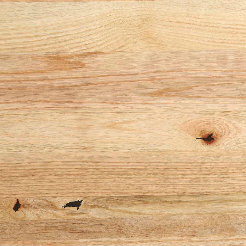 Davanzali 2 pezzi Legno Massello Rovere Non Trattati 70x30x2 cm