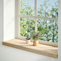 Davanzali 2 pz Legno Massello di Rovere Non Trattati 80x30x2 cm