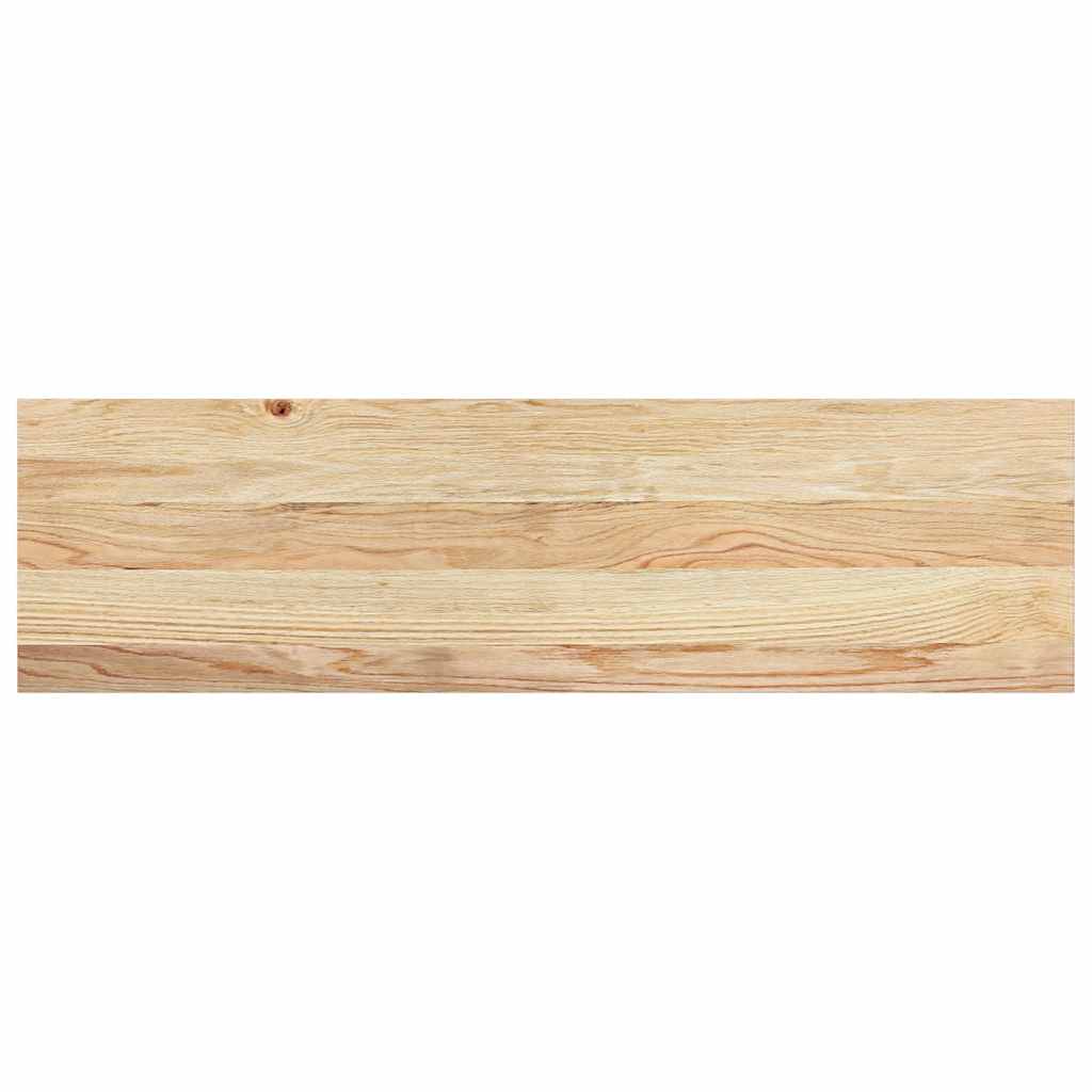 Davanzali 2 pz Legno Massello di Rovere Non Trattati 90x30x2 cm