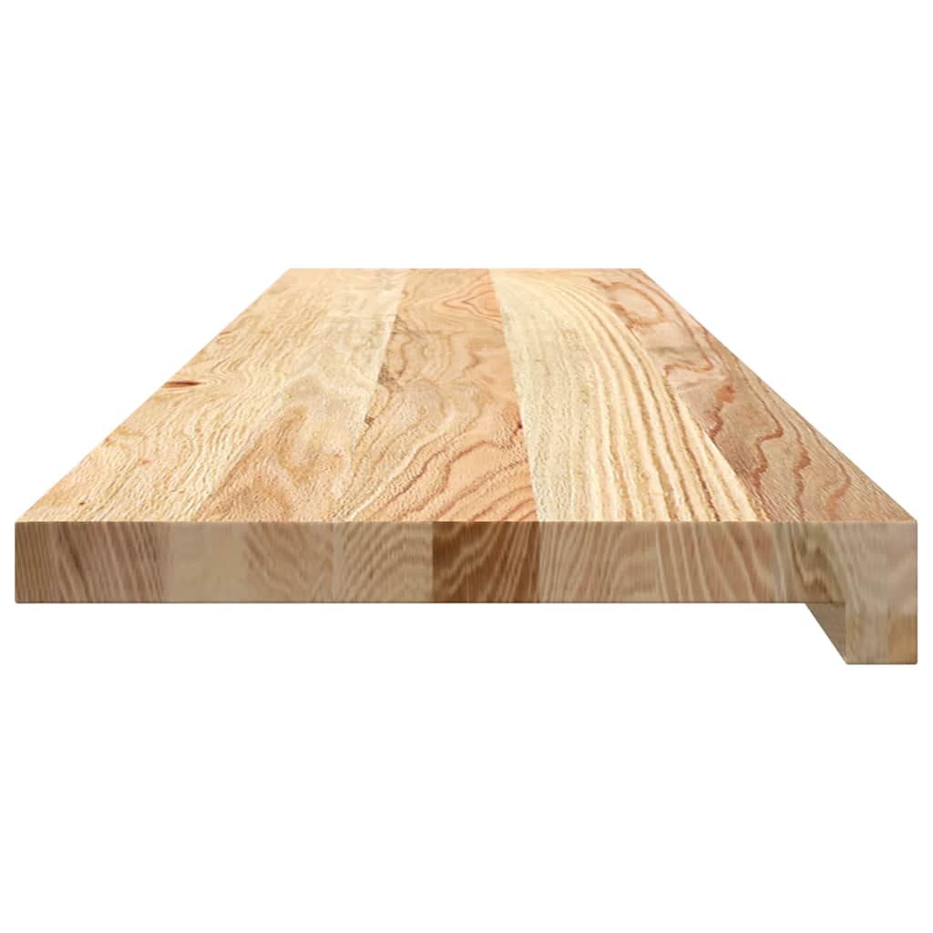 Davanzali 2 pz Non Trattati 100x30x2cm Legno Massello di Rovere