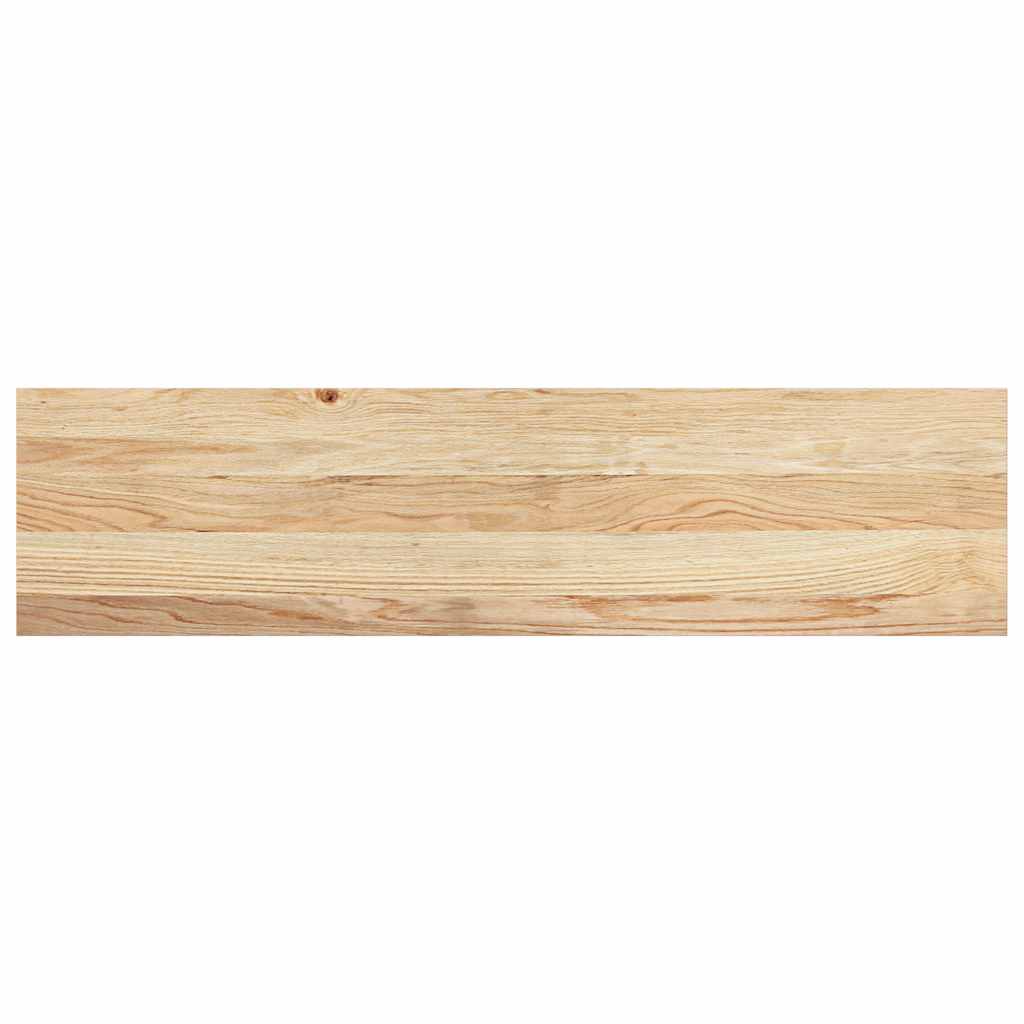Davanzali 2 pz Non Trattati 100x30x2cm Legno Massello di Rovere