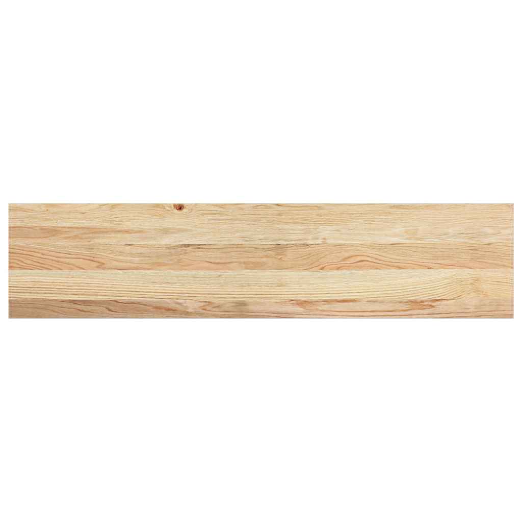 Davanzali 2 pz Legno Massello di Rovere Non Trattati 110x30x2cm