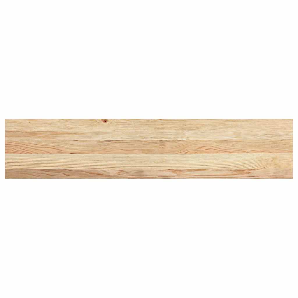 Davanzale in legno massello di rovere 120x30x2 cm - Set 2 pezzi non trattati