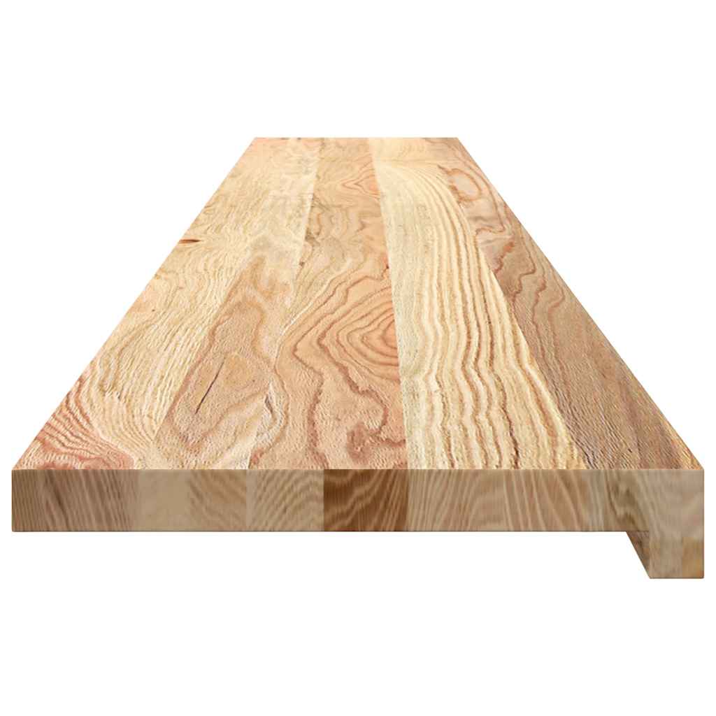 Davanzali 2 pezzi Non Trattati 160x30x2 cm Legno Massello di Rovere