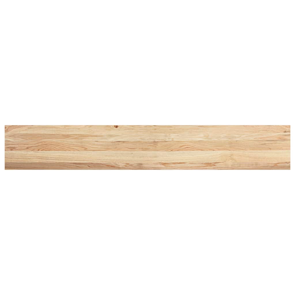 Davanzali 2 pezzi Non Trattati 160x30x2 cm Legno Massello di Rovere
