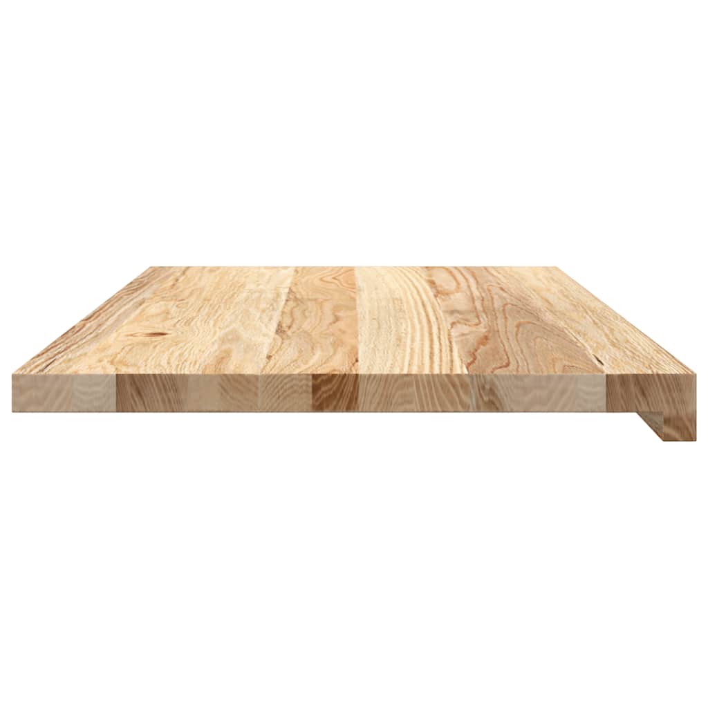 Davanzali 2 pz Non Trattati 70x40x2 cm Legno Massello di Rovere