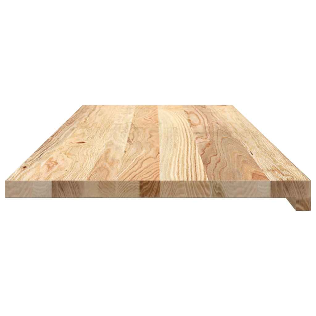 Davanzali 2 pz Non Trattati 110x40x2cm Legno Massello di Rovere