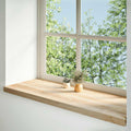 Davanzali 2 pz Legno Massello di Rovere Non Trattati 120x40x2cm